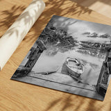 Misty Mountain Lake Boat