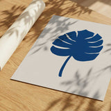 Blue Monstera Leaf