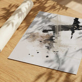 Dark Brushstroke Abstract