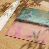 Teal Pink Gold Drips