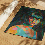 Vibrant Geometric Woman