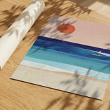 Serene Surf Sunset