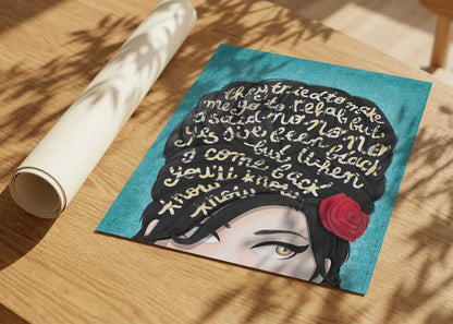 Graphic Beehive Portrait