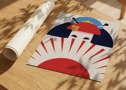 Japanese Geisha Rising Sun