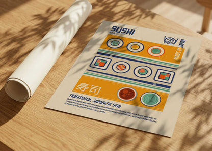 Sushi Japanese Food Print