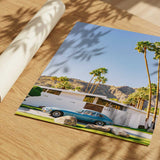 Midcentury Modern Blue Car