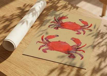 Vibrant Red Crabs