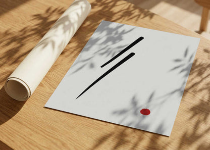 Black Line Red Dot