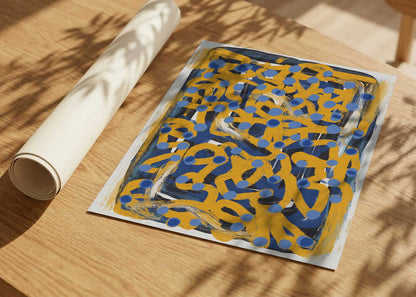 Dynamic Blue Yellow Dots