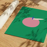 Minimalist Pink Apple