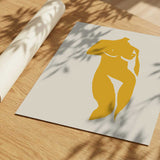 Golden Female Silhouette