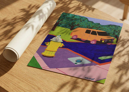 Fire Hydrant and Truck