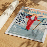 The Bluebird Daily Pinup Ski Art