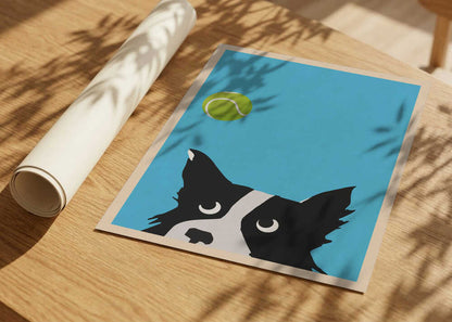 Border Collie Tennis Ball