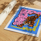 Dynamic Tiger Pop Art
