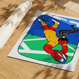 Rugby Player Dive