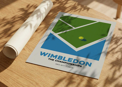 Green Court Tennis Ball