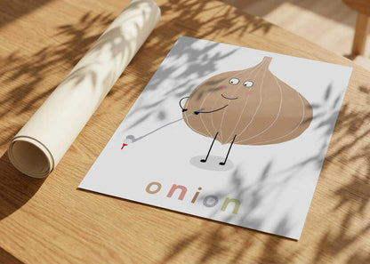 Cute Onion Golfer