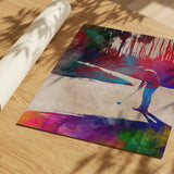 Colorful Golf Swing