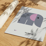 Minimalist Grey Elephant