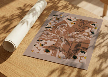 Earthy Floral Collage