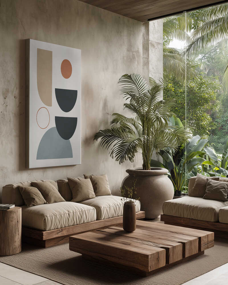 Earth Tone Geometric Shapes